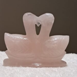 ROSE QUARTZ BIRDS SET